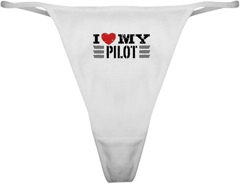 CafePress I Love My Pilot Classic Thong Underwear, Womens Panties in Kuwait