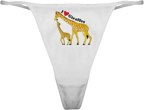 CafePress The Giraffe Classic Thong Underwear, Womens Panties in Saudi Arabia