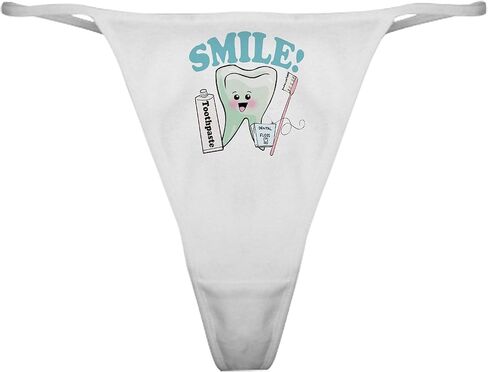 CafePress Dentist Dental Hygienist Teeth Classic Thong Underwear, Womens Panties in Kuwait