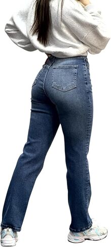 TodTan Women's Skinny Jeans Ripped Mid Rise Stretch Destroyed Denim Pants Jeans in Kuwait