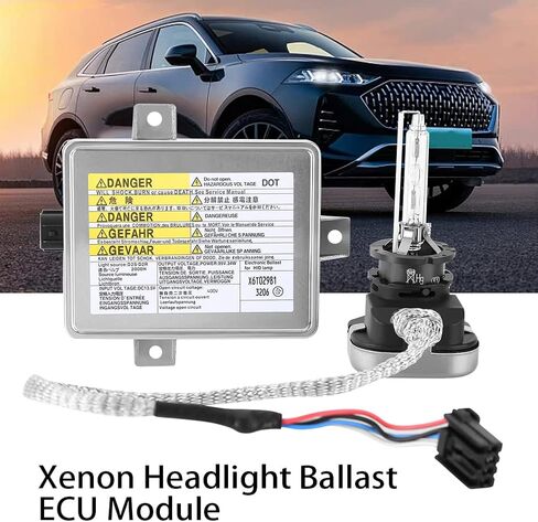 W3T19371 2PCS Xenon HID Headlight Ballast with Igniter & D2S Bulb Replacement for Acura TL TSX ILX ZDX RDX Honda Odyssey Mazda 3 5 CX-9 Mitsubishi Outlander Lancer - Replaces W3T15671 W3T16271 in Kuwait