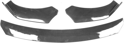 Ikon Motorsports ، قضبان Strut Lip Front Lip + مقدمة متوافقة مع معظم السيارات ، 62 "-66" 3pcs سد الهواء الأمامي ذقن PP طباعة ألياف الكربون على نمط + 2pcs تقويم ألياف الكربون in Kuwait