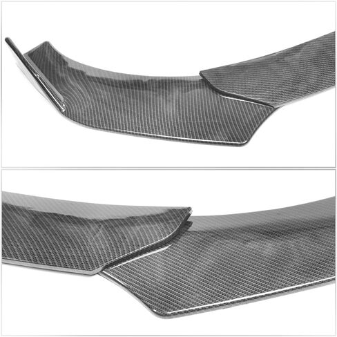 Ikon Motorsports ، قضبان Strut Lip Front Lip + مقدمة متوافقة مع معظم السيارات ، 62 "-66" 3pcs سد الهواء الأمامي ذقن PP طباعة ألياف الكربون على نمط + 2pcs تقويم ألياف الكربون in Kuwait
