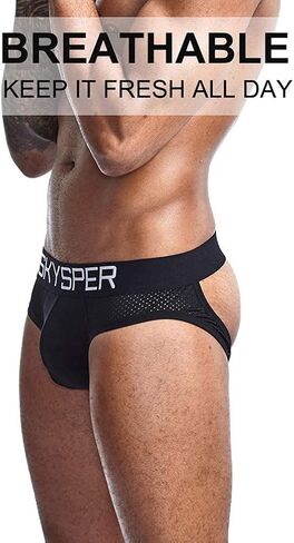 SKYSPER Jockstrap Athletic Supporters for Men Jock Strap Male Underwear Men's Thong Jockstrap Underwear in Saudi Arabia