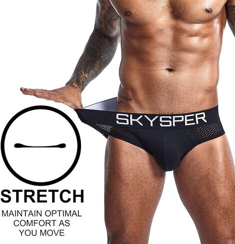 SKYSPER Jockstrap Athletic Supporters for Men Jock Strap Male Underwear Men's Thong Jockstrap Underwear in Saudi Arabia