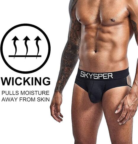 SKYSPER Jockstrap Athletic Supporters for Men Jock Strap Male Underwear Men's Thong Jockstrap Underwear in Saudi Arabia