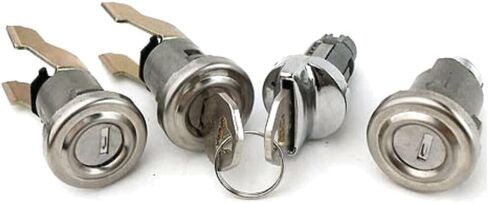 4PCS IGNITION TRUNT DOOR LOCK SET ASSEMBLY لـ CHEVY FOR BEL AIR 1955-1957 for 1-Fifty Series 1955-1957 for 2-10 Series 1955-1957 IDTLS1BAH1S1H in Saudi Arabia