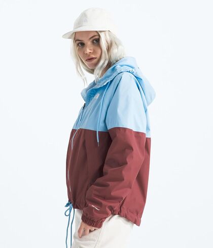 سترة بغطاء للرأس Antora Rain للنساء من THE NORTH FACE (مقاس قياسي ومقاس كبير)، أزرق بصري، متوسط in Kuwait