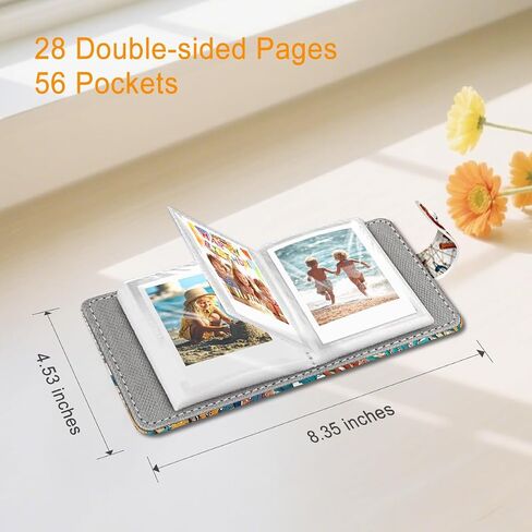 Night Sky Small Photos Album for 2x3 Inch Films, 56 Pockets Mini Cute Albums Book for Polaroid Fujifilm Instax Mini Instant Camera Printer, Kpop Photocard Pictures Binders Holders Storage in Kuwait