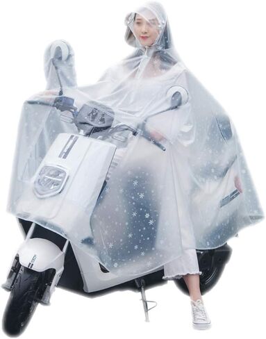 Motorcycle Poncho Thickening Poncho with Rearview Mirror Cover Raincoat with Transparent Mask Poncho Outdoor in Saudi Arabia