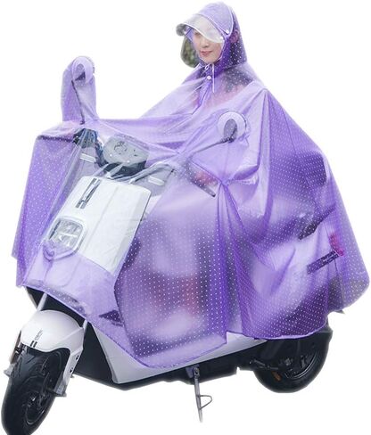 Motorcycle Poncho Thickening Poncho with Rearview Mirror Cover Raincoat with Transparent Mask Poncho Outdoor in Saudi Arabia