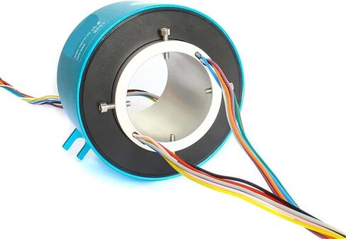 فتحة حلقة الانزلاق الكهربائية حجم 60 مم OD 119mm 6circuits/12 دوائر 10A كهربائية دوارة موصلة (60x119mm 6ch 10a) in Saudi Arabia