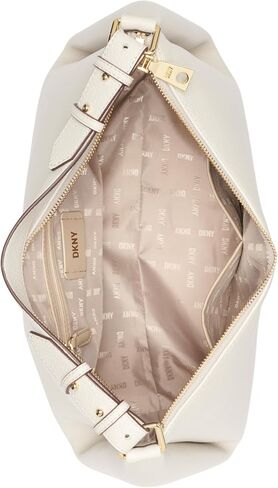 DKNY Hailey Hobo Bag, Black/Gold in Saudi Arabia
