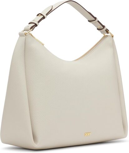 DKNY Hailey Hobo Bag, Black/Gold in Saudi Arabia