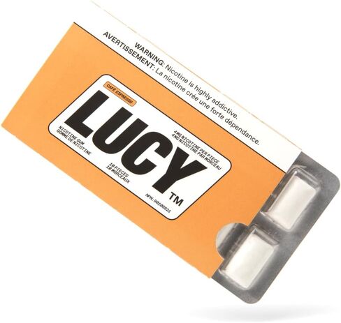 Lucy ™ Nicotine Gum 4mg ، 100 Count ، Espresso - Health Canada Health Product NPN 80108821 - NRT Stop Aid Aid ، تقليل أعراض الانسحاب والرغبة الشديدة in Kuwait