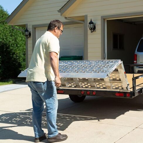 48" L x 69" W Bi-Fold Aluminum Trailer Ramps in Saudi Arabia