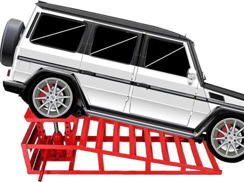 2 Pack Heavy Duty Hydraulic Car Ramps, 3T 6600lbs Capacity Low Profile Hydraulic Car Ramps Lift, Auto Car Truck Service Ramps Lifts for Auto Repair in Saudi Arabia