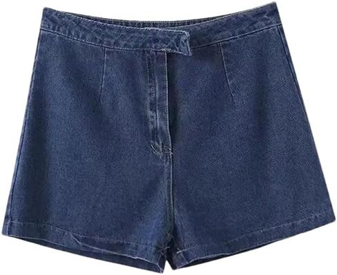 Women's Single Breasted Vintage Sleeveless Denim Vest High Waist Casual Shorts Two-Piece Set in Saudi Arabia