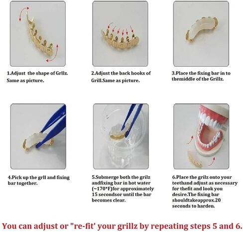 18K الذهب مطلي بالهيب هوب أسنان شواء للرجال النساء غير منتظمات 6 أسنان الفم أعلى وأسفل مصاصي الدماء in Kuwait