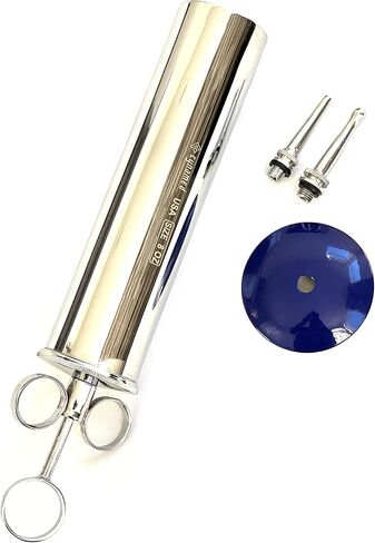 CynaMed Ear Wax Removal Syringe 8 OZ - Brass with Chrome Finish Ideal for Household, EMT, Firefighter, Police, Medical Student in Kuwait