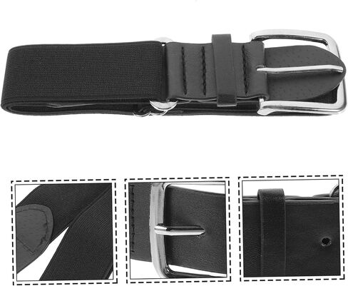 Mikikit Stretch Baseball Belt for Men Women Adjustable Elastic Baseball Softball Belt Youth Sports Belt for Stylish Outfits for Training Games in Saudi Arabia
