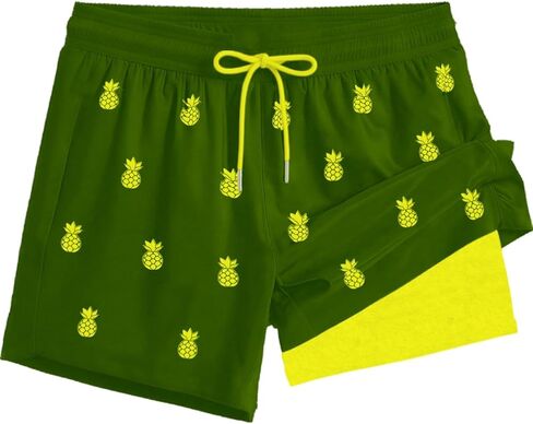 Boys Swim Trunks with Compression Liner Beach Shorts Quick Dry Board Bathing Suit Travel Essential in Saudi Arabia