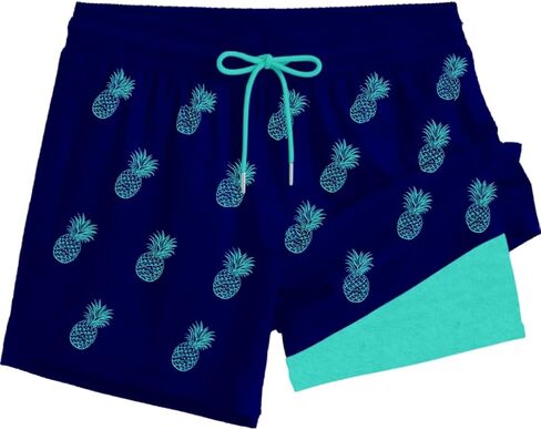 Boys Swim Trunks with Compression Liner Beach Shorts Quick Dry Board Bathing Suit Travel Essential in Saudi Arabia