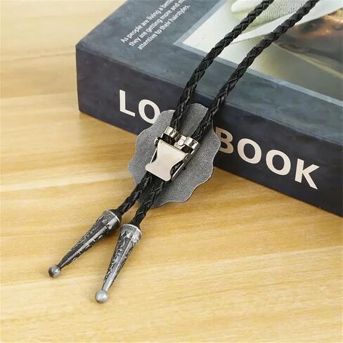 HUABOLA CALYN Vintage Bolo Tie for Men Women, Rodeo Corss Western Cowboy Ties Necklace Leather Necktie Costume Accessories in Saudi Arabia