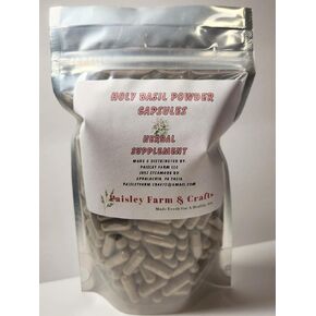 Holy Basil Capsules 300 Pk - Herbal Supplement - Made Fresh On Demand! in Saudi Arabia