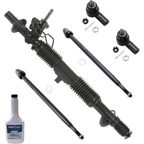 Detroit Axle - Front Rack & Pinion Kit لعام 2001 2002 2003 2004 2005 Honda Civic Acura EL ، رف توجيه الطاقة الكامل وتجميع القضبان الداخلية الخارجية. in Kuwait