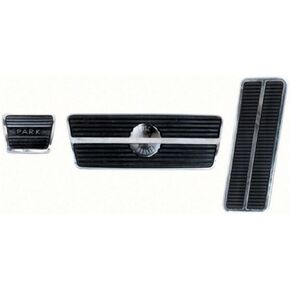 مجموعة وسادة دواسة كاملة لـ Chevy for Camaro for Chevelle for Chevy II for El Camino for Laguna for Malibu for Monte Carlo ، for Pontiac for Firebird (منصات مطاطية/تقليم الألومنيوم) R5005 in Kuwait