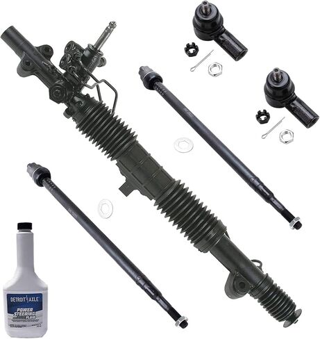 Detroit Axle - Front Rack & Pinion Kit لعام 2001 2002 2003 2004 2005 Honda Civic Acura EL ، رف توجيه الطاقة الكامل وتجميع القضبان الداخلية الخارجية. in Kuwait