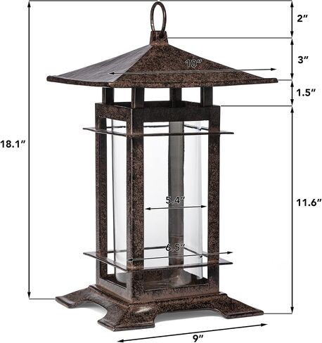 H Potter Decorative Large Candle Holder Patio Decor Cast Iron Candle Lantern in Kuwait