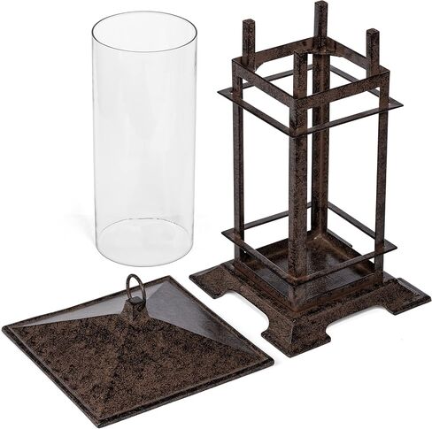 H Potter Decorative كبير الشمعة حامل الفناء ديكور شمعة الحديد الزهر فانوس in Saudi Arabia