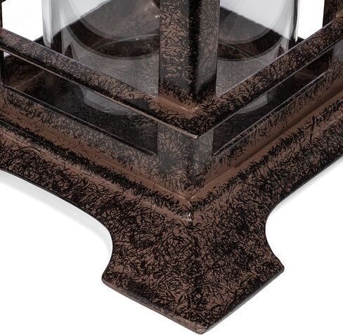 H Potter Decorative Large Candle Holder Patio Decor Cast Iron Candle Lantern in Kuwait