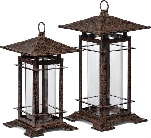 H Potter Decorative كبير الشمعة حامل الفناء ديكور شمعة الحديد الزهر فانوس in Saudi Arabia