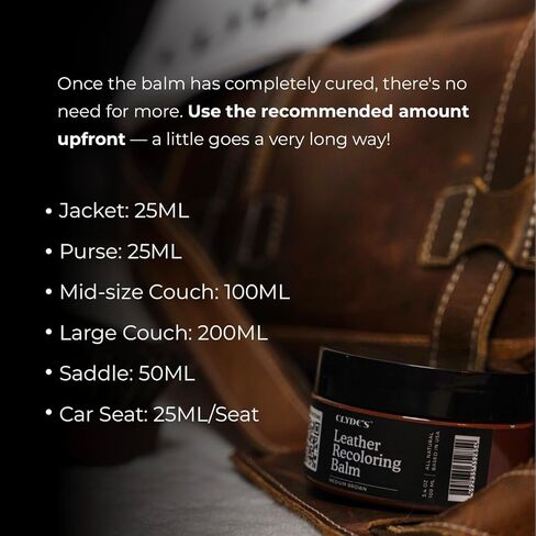 Clyde's™ Recoloring Balm | Non-Toxic Material Dye & Restorer for Furniture, Car Seats, & More | 23 Colors (Gray, 50ML) in Saudi Arabia