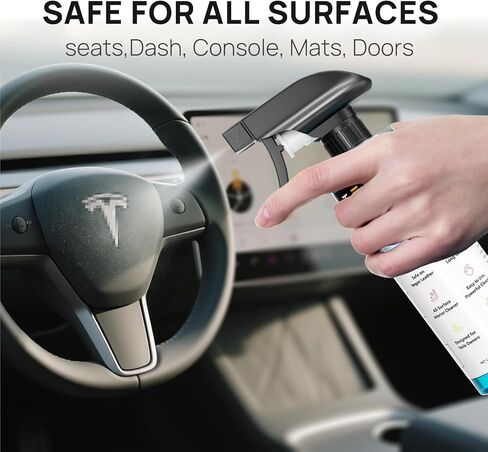 Interior Cleaner For Tesla, Stain Remover, Safe on Vegan Leather, Tesla Cleaning Products for Dash/Console/Door/Interior, Cleaning Kit for Tesla Model 3/Y/S/X accessories 2025 in Saudi Arabia