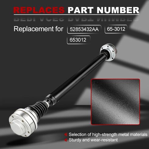 JDMON Front Complete Drive Shaft Prop Shaft Driveshaft Assembly Compatible with Jeep Commander 6.1L 2007-2010 Compatible with Jeep Grand 3.7L 4WD Cherokee Front Drive Shaft Replace 52853432AA 653012 in Saudi Arabia