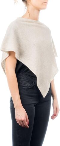 Dalle Piane Cashmere - Short poncho 100% cashmere - Made in Italy in Kuwait