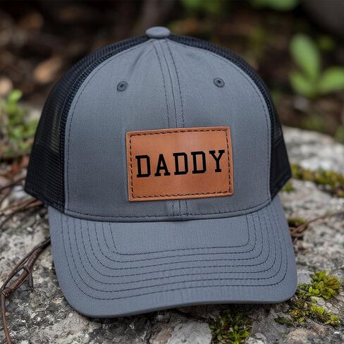 Personalized Dad and Son Matching Hat, Baseball Cap for Daddy and Baby, Toddlers, Newborns, Kids Hat Leather in Saudi Arabia