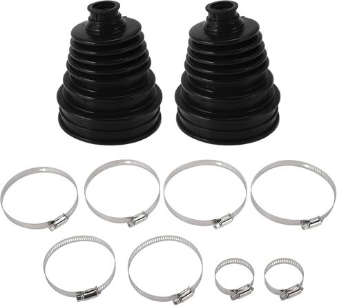 1 Set 5.12" Height CV Boots Joint Rubber Height Flexible Constant Velocity Joint Pagoda Shape Black Universal in Saudi Arabia