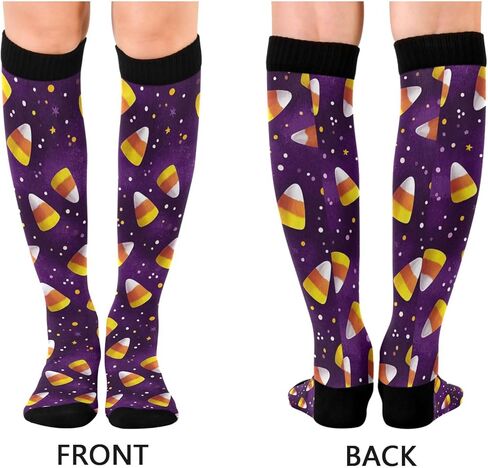 Dussdil Compression Socks for Women Men Knee High Socks Circulation Knee Long Socks Athletic Running Stockings Socks in Kuwait