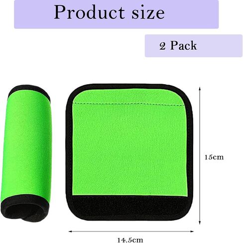 2 Pack Luggage Handle Wraps, Soft Handle Covers for Suitcase, Handle Wrap for Carry On/Bag, Travel Accessories for Luggage (Black) in Saudi Arabia