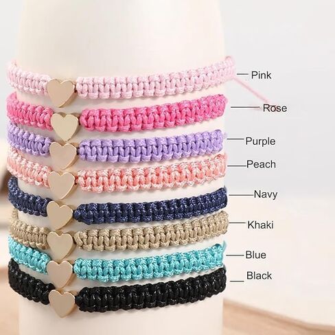 First Day of Kindergarten Bracelets for Mommy and Me Back To School Gift Matching Bracelets, Mother Daughter Bracelets Pre-K Gifts for Girls Boys, Heart Wish Adjustable Bracelets in Kuwait