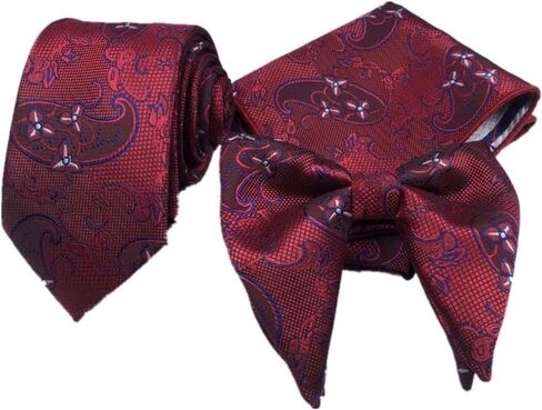 رجال القوس ربطة عنق المربع وشاح الرجال كرافاتس الرسمية ثلاث قطع ملابس العمل بدلة الكرة in Kuwait