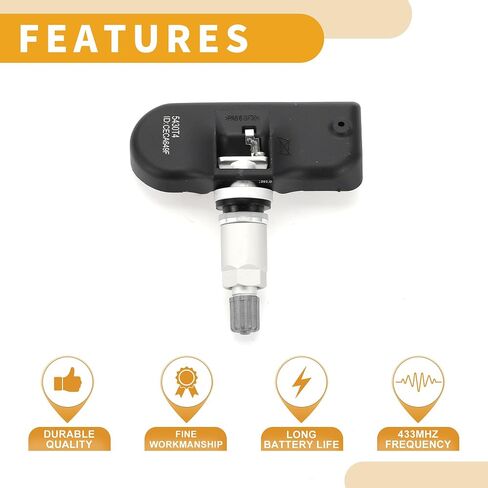 4Pcs Tire Pressure Sensor No.543093/5430T4 Tire Pressure Monitoring Sensor for Peugeot 407 Coupe SW 2004-2010 in Saudi Arabia