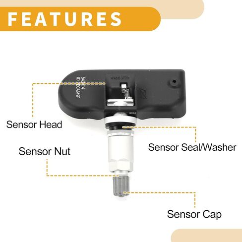 4Pcs Tire Pressure Sensor No.543093/5430T4 Tire Pressure Monitoring Sensor for Peugeot 407 Coupe SW 2004-2010 in Saudi Arabia