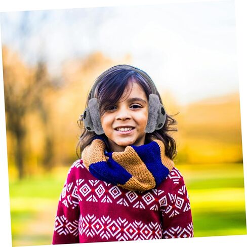 PartyKindom Wintermuffs تصميم كرة القدم أغطية الأذن الدافئة أفخم للأولاد غامض الأذن للأنشطة في الهواء الطلق الرياضات الشتوية in Kuwait