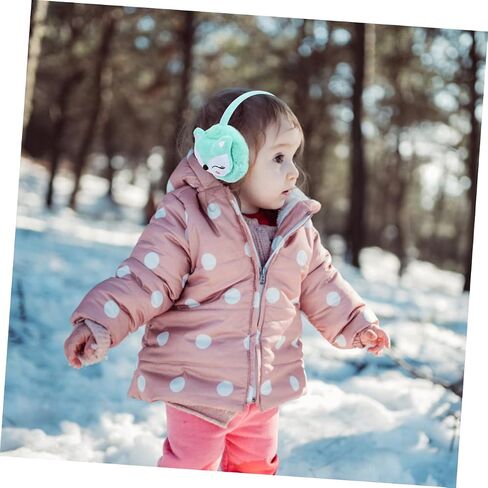 GALPADA 2Pcs Winter Earmuffs for Comfortable Ear Covers with Cute Fox Design for Outdoor Activities Prevents Ear Freezing Great for Boys Durable in Saudi Arabia